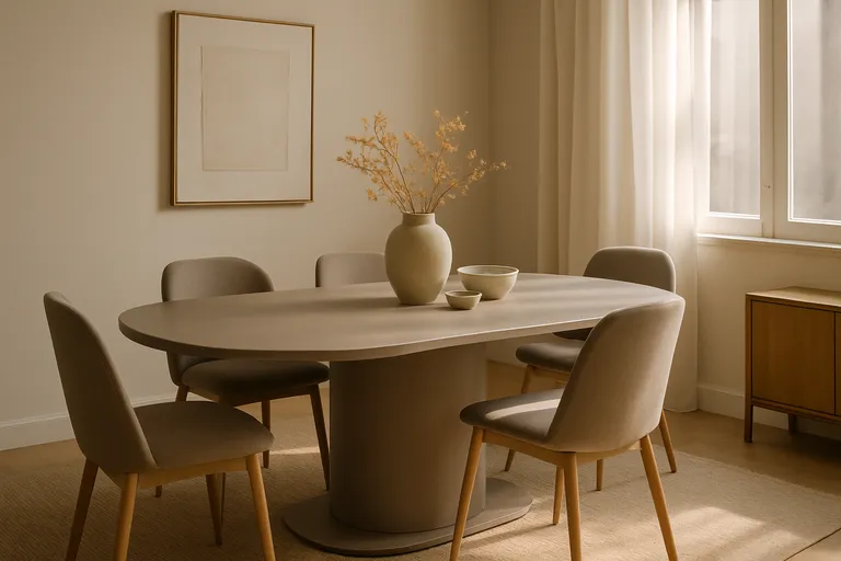 Een warme en stijlvolle eetruimte creëren met taupe eettafels